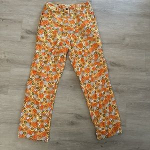 her pony the label floral button pants